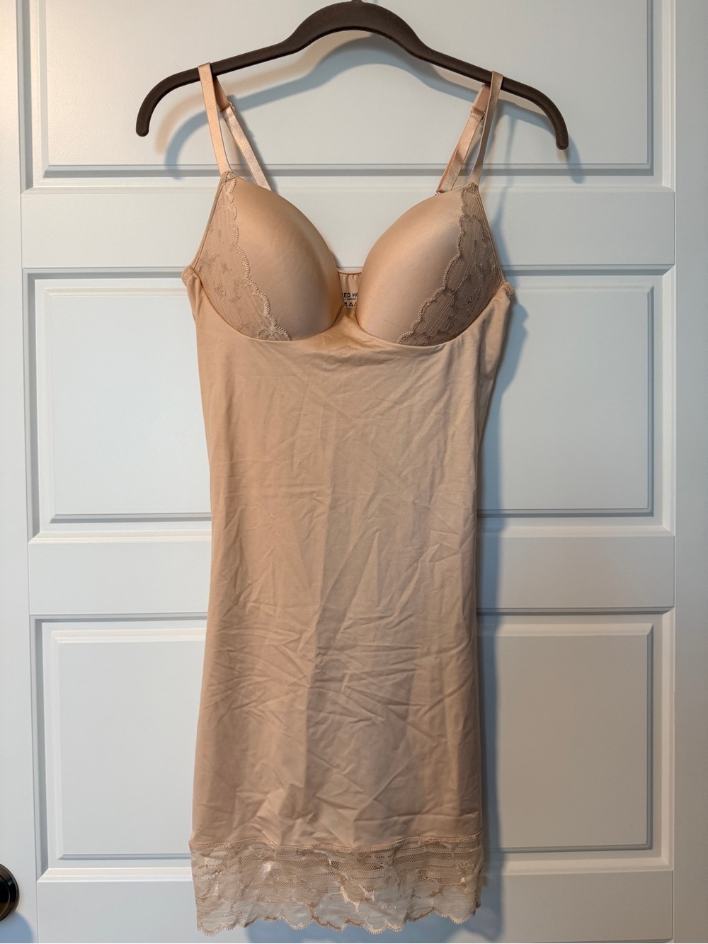 SPANX Assets Red Hot Label Nude Shapewear Full Slip Size Large
